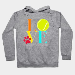 Dogs Love Tennis Balls Hoodie